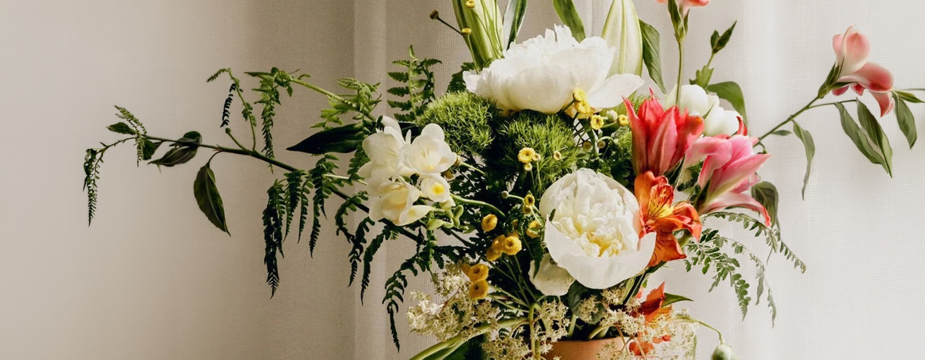 a bouquet of flowers